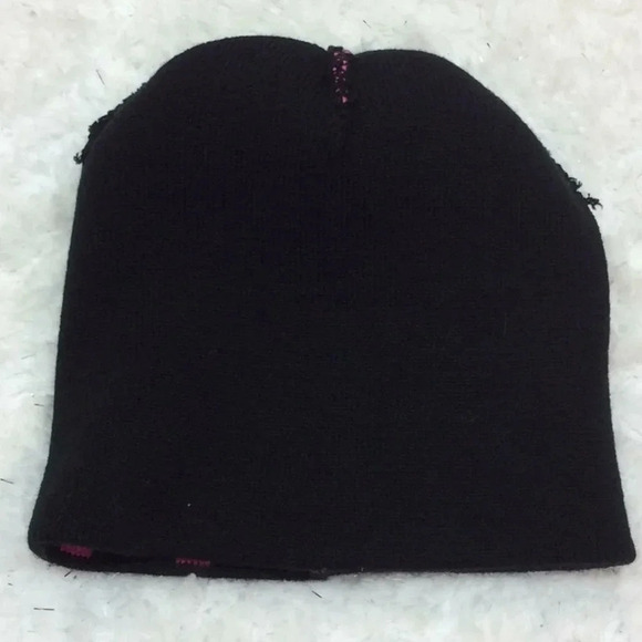 Disney Minnie Mouse Pink & Black Knitted Cap - Picture 3 of 6